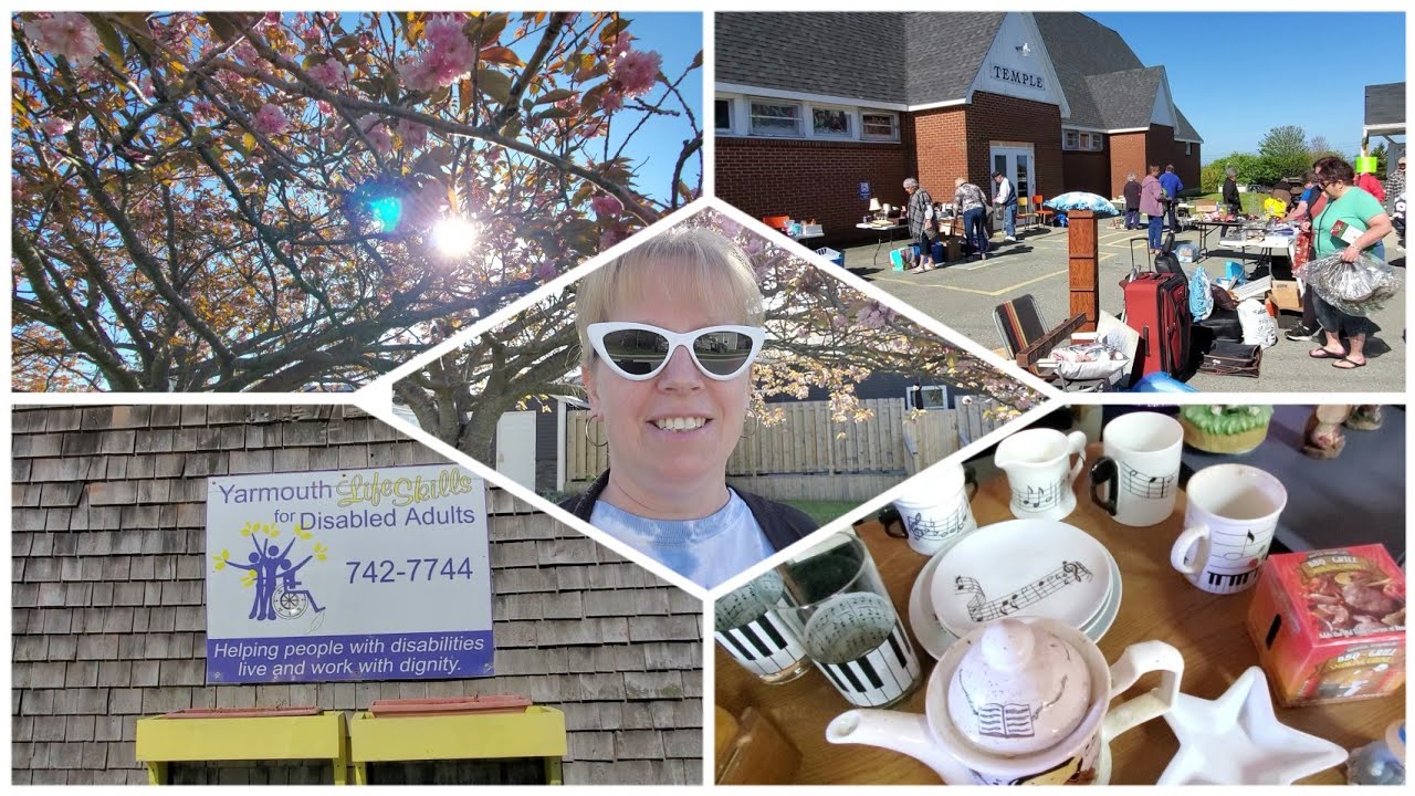 Great Finds at Charity Yard Sales in Yarmouth, Nova Scotia