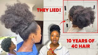 They Lied! I Grew My 4C Hair For 10 Years, Learned Natural Hair Care From Scratch, And Now I’m Tired