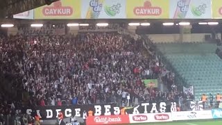 Çaykur Rizespor Beşiktaş maçı 1-2 Taraftardan Muhteşem Tezahürat Süper Lig Maçı