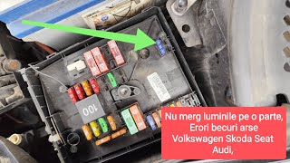 00927 terminal 30 right, open circuit, nu merg luminile pe o parte, erori becuri arse
