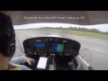 First solo flight with Diamond DA40 (OH-STL)