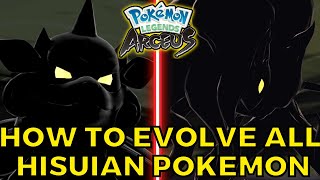 How to Evolve ALL Hisuian Pokemon in Pokemon Legends Arceus Guide