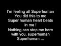 Chris Brown and Keri Hilson - Superhuman (Lyrics)