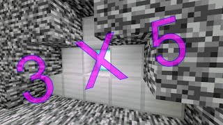Tutorial: Simple, Bedrock 3x5 Triangle Door [Bedrock 1.16+]