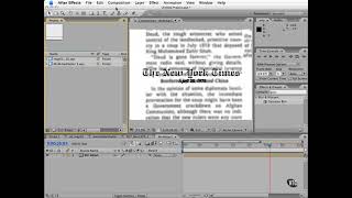 13- After Effects CS3 Export Command & Render Queue
