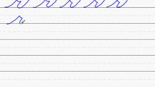 Handwriting Lowercase Cursive r