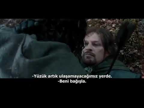LOTR  yüzüklerin efendisi filmi nin en duygusal sahnesi(Boromirin ölüm sahnesi)