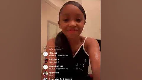 Bad kid Paris on live with funny mike doing her ha...
