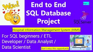 sql project | sql portfolio project | data science sql project | Part 2