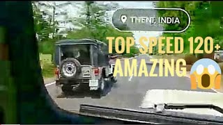Mahindra jeep speed test | cl 500 mdi | speed 120+ | amazing performance | whatsapp status | race screenshot 3