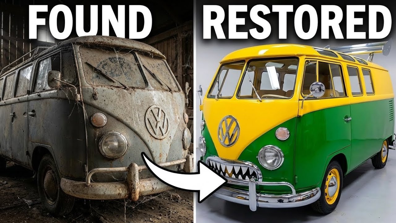Found Rotting in a Barn: 1972 VW Bus Restoration (Ninja Turtles Party Wagon)