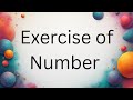 Number - exercise