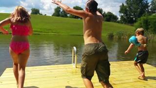Testing out new swim platform