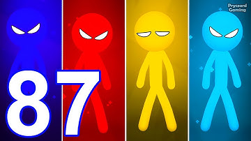 Stickman Party - Gameplay Part 87 Random Funny MiniGames, 1 2 3 4 Plyer Free New Update