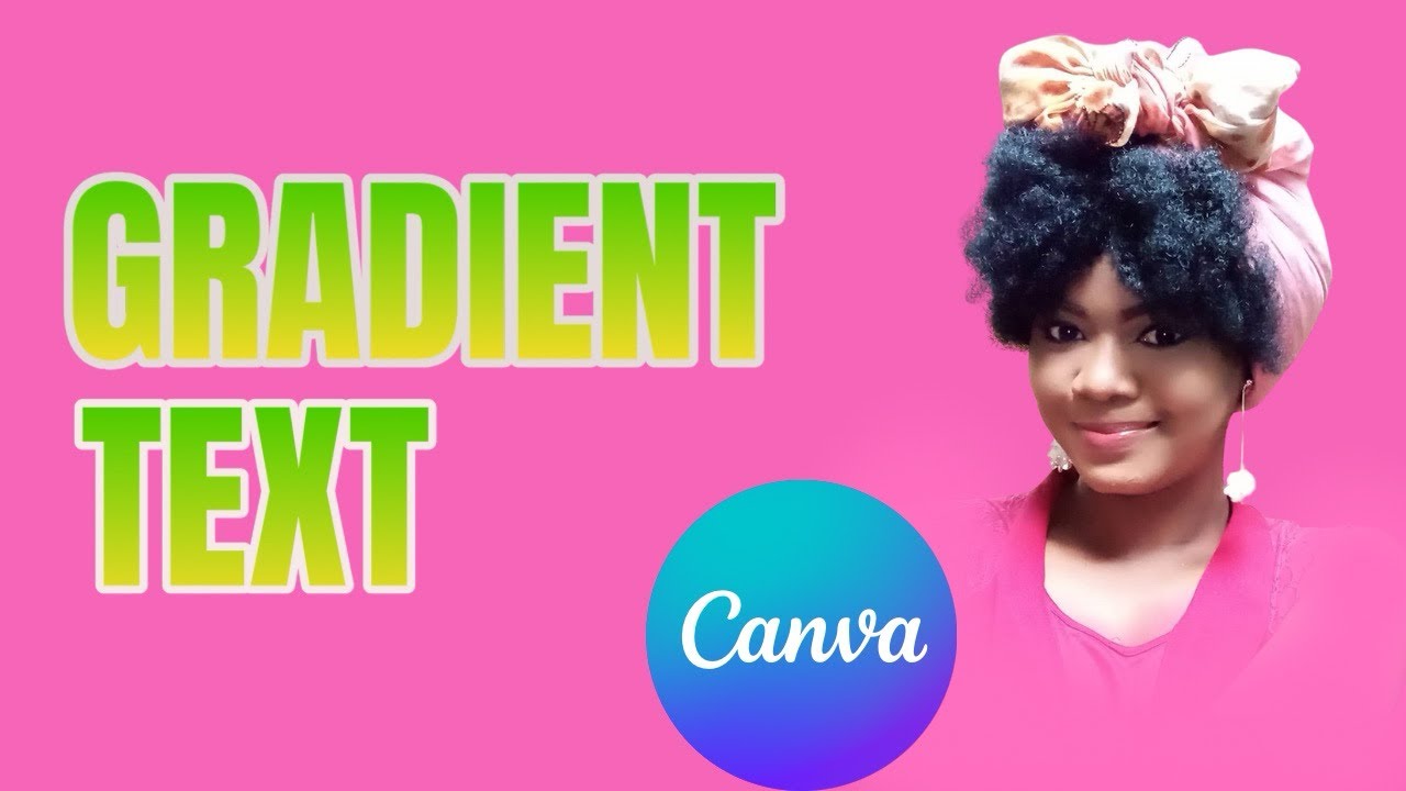 How to create gradient text on Canva/ easy Canva tutorial - YouTube