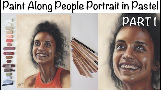 People Portrait 'Paint Along' Demo in Soft Pastel PART 1 screenshot 5