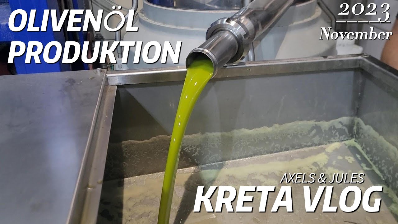 OLIVENÖL PRODUKTION auf Kreta (Griechenland)