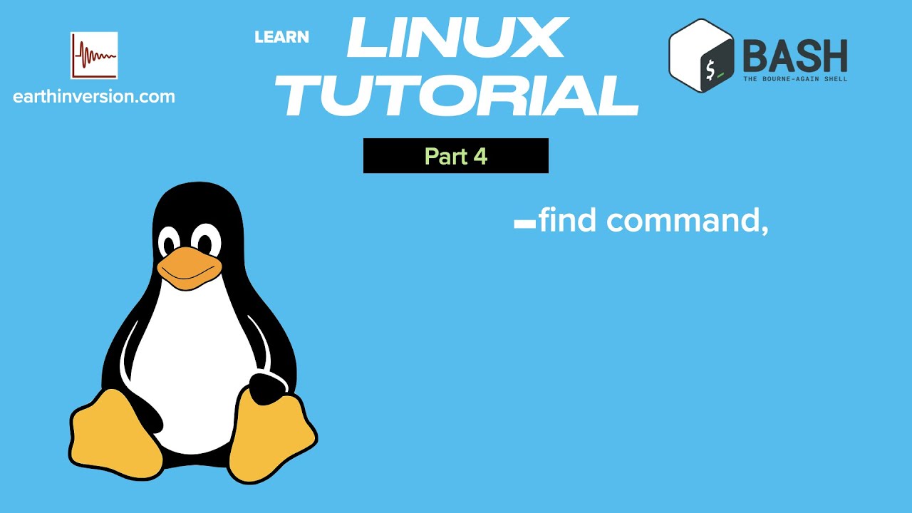 Linux Tutorial Part 4: find command - YouTube