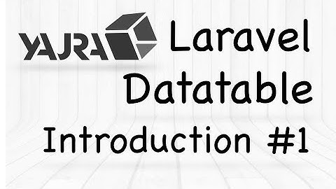 YajraBox Laravel Datatable | Introductie #1