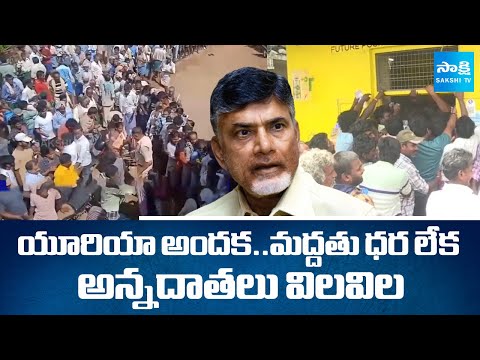 AP Farmers Struggling for Fertilizers | Chandrababu Govt Negligence | @sakshitv - SAKSHITV