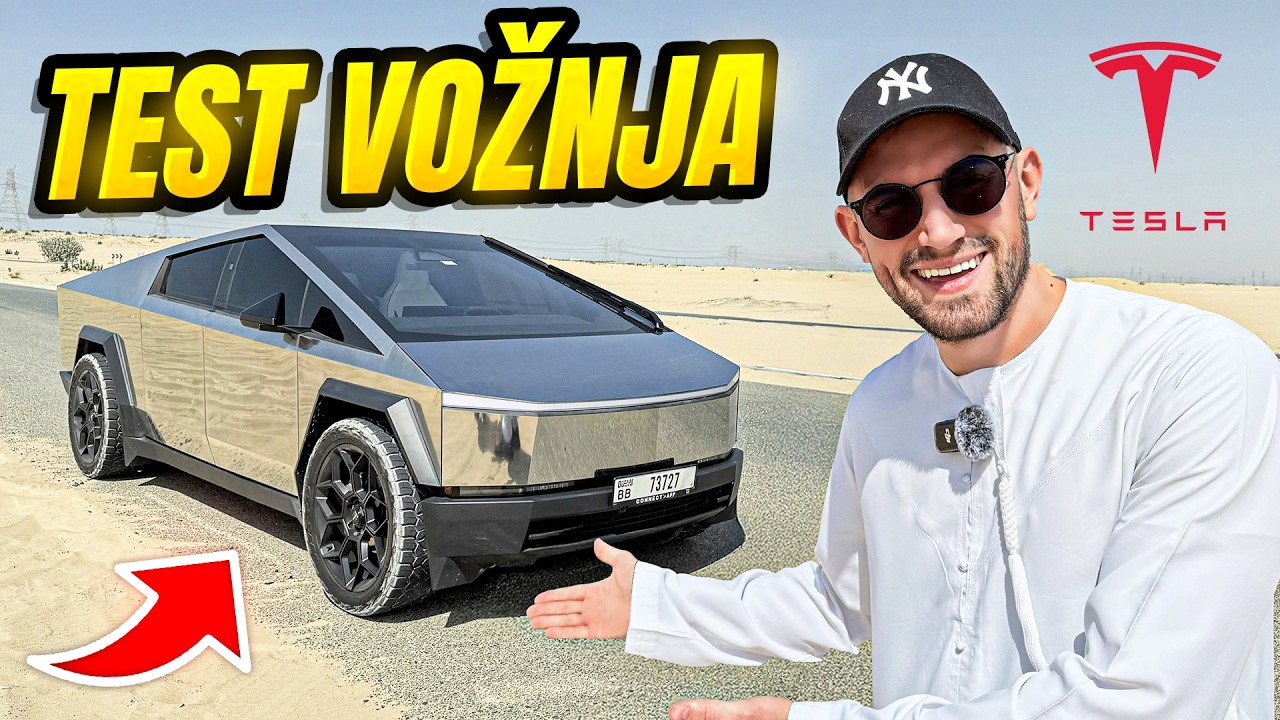 PRVI PUT TESTIRAM TESLA CYBERTRUCK - VOZNJA U PUSTINJI