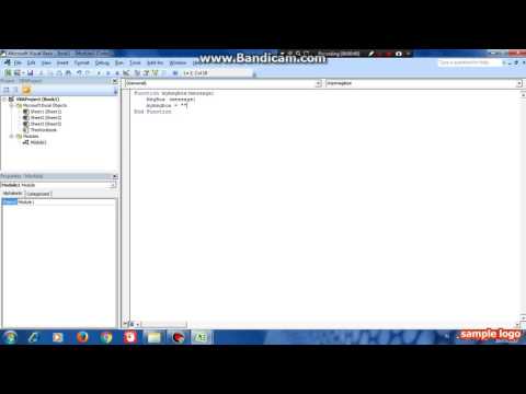 Microsoft Excel: How To Use VBA To Create & Using User Defined Function (UDF) On Excel 2007