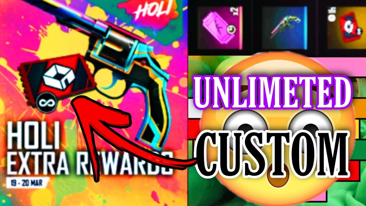 Red custom card | Premium room card लूट लो🥳 | free fire new holi event 😱 