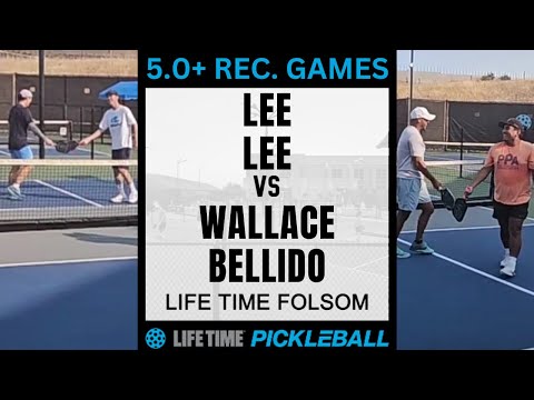 5.0 Rec Pickleball Games - Lee/Lee v Wallace/Bellido [Game 1]