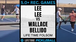 5.0 Rec Pickleball Games - Lee/Lee v Wallace/Bellido [Game 1]