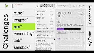 PWN/WRITE-FLAG-WHERE2 - Reading Writeup Google CTF 2023