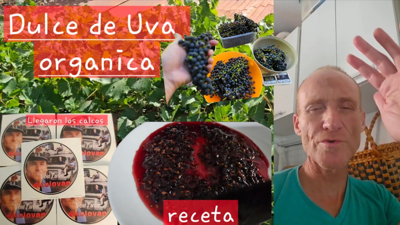 Dulce se uva, organica, simple baratio. receta.. 