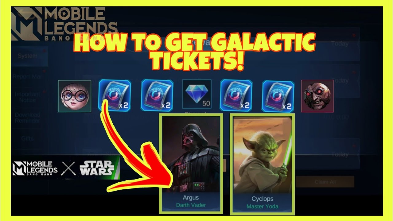 HOW TO GET FREE DRAW MLBB X STAR WARS EVENT | GET GALACTIC TICKETS FOR FREE | EeXPi Gaming