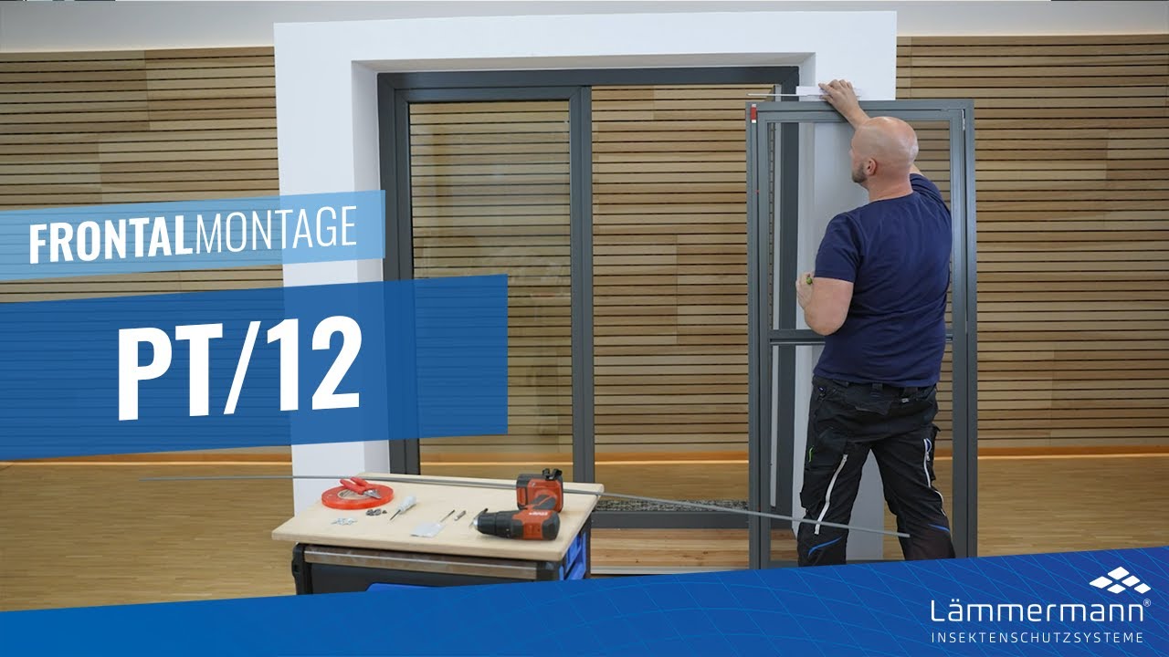 Pendeltür PT/12 Frontalmontage mit Rahmentrennung