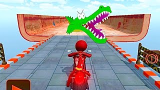 Stickman Bike Jumping & Stunts - MotorBike stunt racing - iosGamePlay 3 screenshot 4