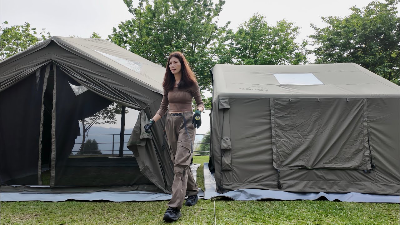 Однокомнатная надувная палатка, которая в походе комфортнее домашней.