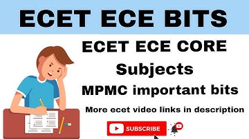 ECET ECE Bits📝 |Core Subjects |MPMC important bits for ecet #ecet#diploma#mpmc#important#bits#ece
