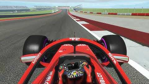 Rfactor2 f1 2018 austin hot lap 1440p 60p
