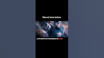 Before🆚 now marvel intro #shorts #marvalstudio