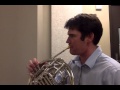 D natural minor scale french horn circle of 4ths