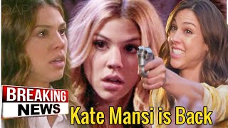 Today's BREAKING NEWS | Kate Mansi is Back , takes on a new role that shocks fans Days on peacock