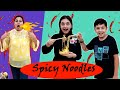 SPICY NOODLES | Family Comedy Eating Challenge | Korean Ramyun | Aayu and Pihu Show