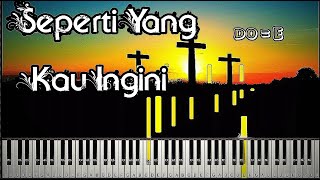 S'perti Yang Kau Ingini Piano Synthesia Tutorial Instrumental