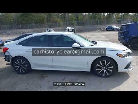 2HGFE1F79PH305784 | 2023 Honda Civic 24610 mi MA White Salvage Auto tic Run and Drive