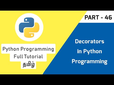Python Decorators | How to Use Decorator Class Method | Program | Tamil | Tech Developers Tamil