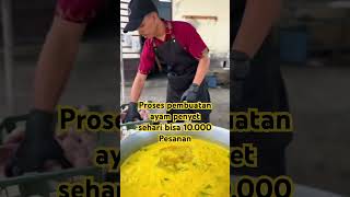 Proses pembuatan ayam penyet - Restoran Mummy aira #food #tangkak #streetfood #viral #kualalumpur