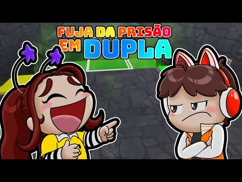 FUJA da PRISÃO em dupla I Team Prison Escape! (TEAMWORK OBBY) - Roblox