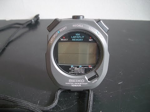 SEIKO セイコー「ストップウオッチ・SVAY003」 1990年頃の発売 - YouTube