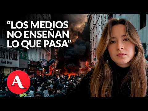 “No tiene nada que ver”: estudiante rechaza que la izquierda esté detrás de las protestas en Francia