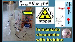 Falling ball viscometer with Arduino - Kugelfallviskosimeter mit Arduino