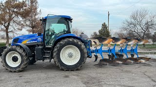 Pul topar texnikalar & New holland t6070 va Lemken europal 7 traktor narxlari